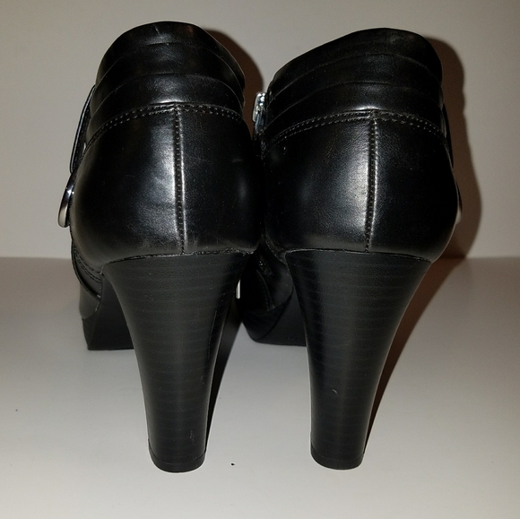 Chaps blk womens short ankle boot, size 9.5 - Picture 6 of 8